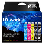 Remanufactured Replacement for Epson 126 Ink Cartridges 5 Pack