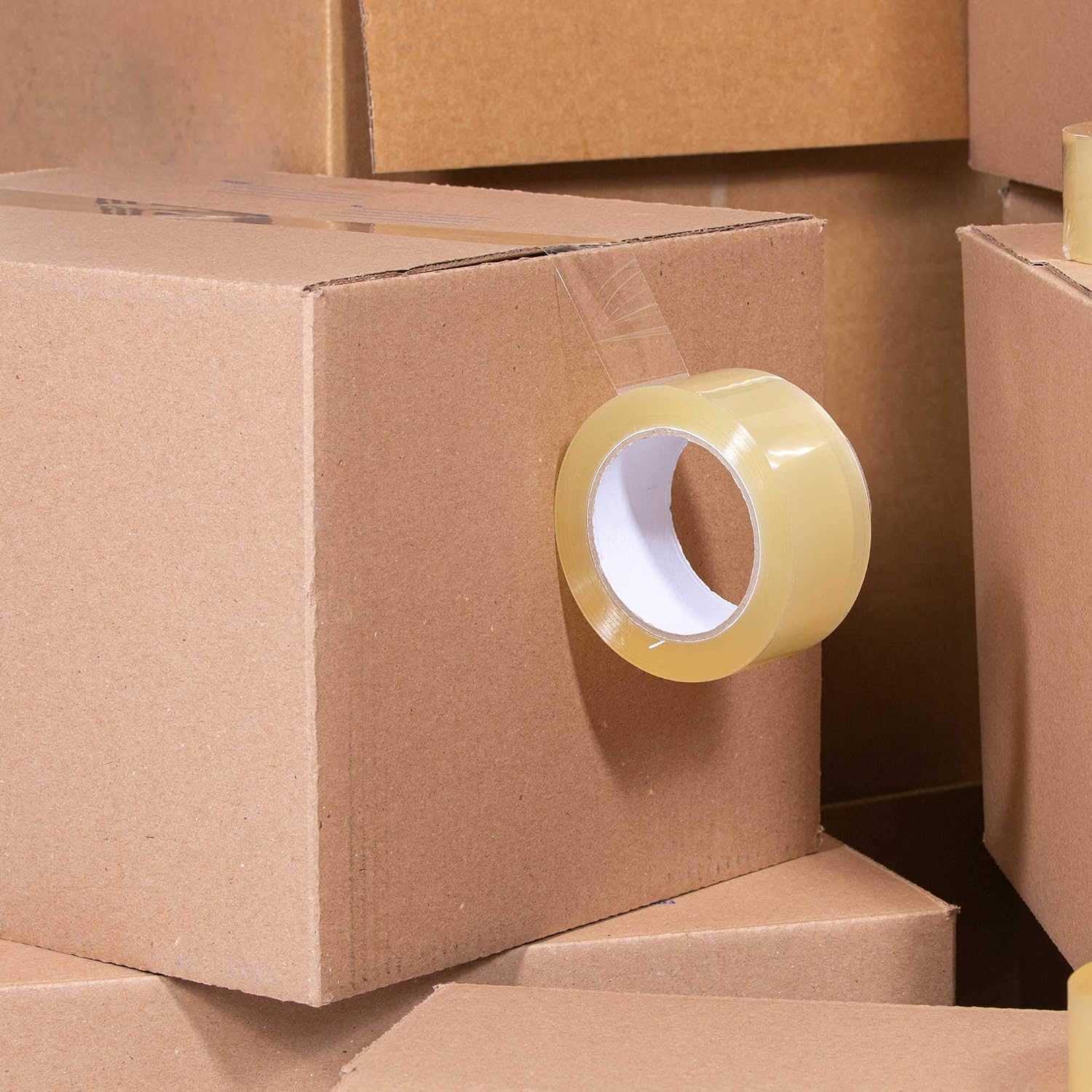 Heavy Duty Clear Packing Tape 2.8 mil, 1.88 x 180 Feet (60 Yards)- Big 12 Rolls (720 Yards) of