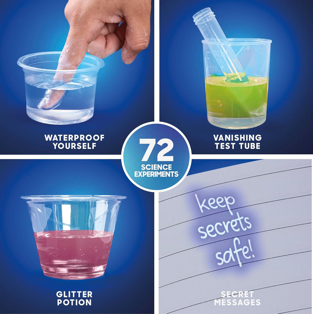 Magic Science Lab – 72 STEM Experiments for Kids| Reactions, Illusions, Crystals, Slime & Light Tricks| DIY Chemistry