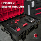 Tool Box Foam 22x20x2 inch 3Pack, Foam Inserts for Cases, Polyethylene Storage Sheets for Toolbox Hard Case, Tool