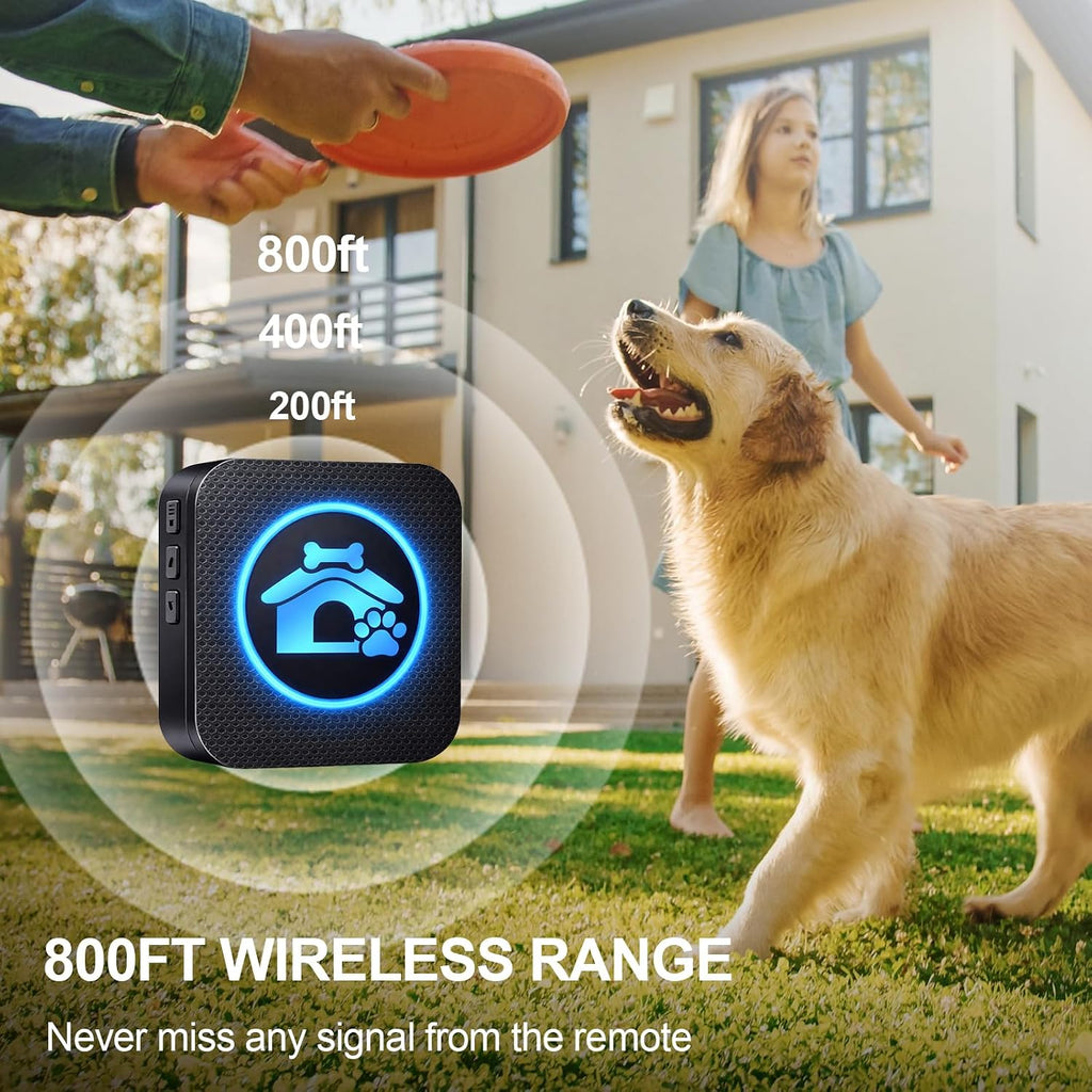 Dog Door Bell for Potty Training, Wireless Dog Doorbells to Go Outside, 1000 Feet Long Range, IP65 Waterproof, 60