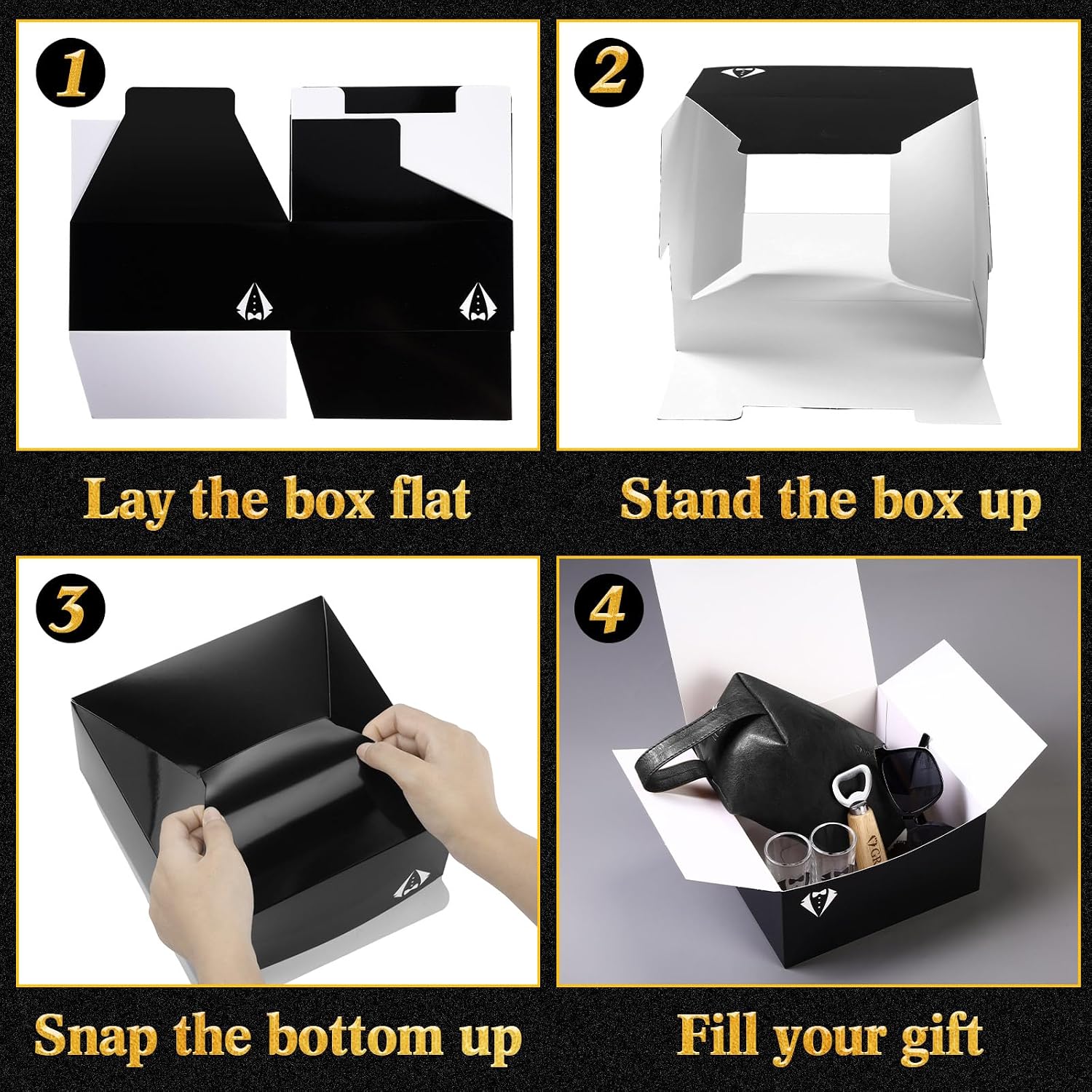 36 Pieces Groomsmen Gifts Set of 6, Groomsmen Proposal Box with Shot Glasses Sunglasses PU Leather Toiletry Bag Wood