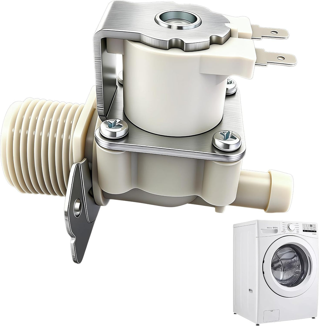 5220FR2006W Washer Water Inlet Valve, Washing Machine Water Flow Control Valve Replacement Part, Compatible with Select Washer Models (F3K7CYK2S, WM3600HVA, WM3700HWA etc) LZXQYMX