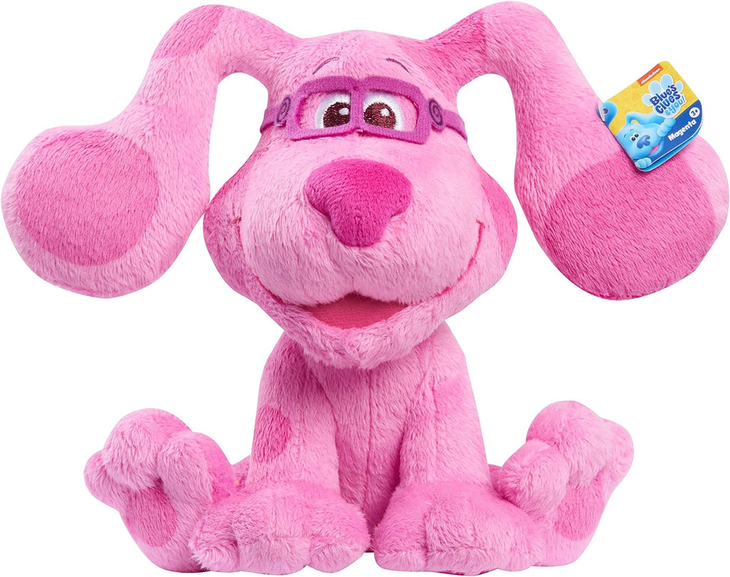 Blue’s Clues & You! 7-inch Beanbag Plush Blue & Magenta 2-Pack, Stuffed Animals, Dog