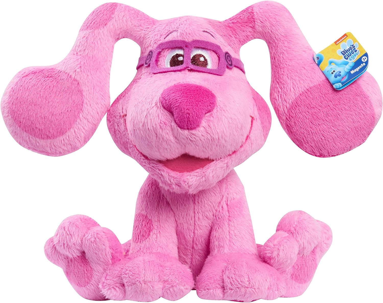 Blue’s Clues & You! 7-inch Beanbag Plush Blue & Magenta 2-Pack, Stuffed Animals, Dog