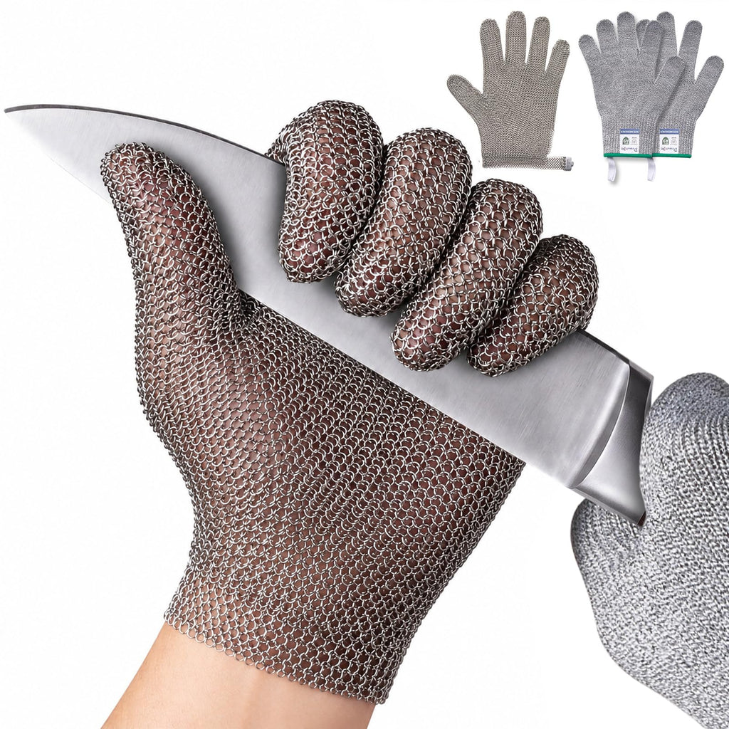 Steel. Fine. No Cuts. Food Grade Cut Resistant Glove (Small)