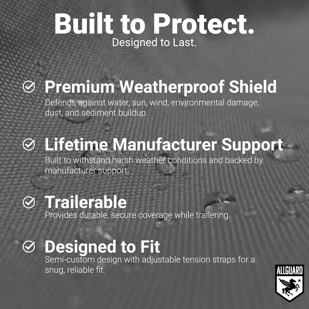 AllGuard Weatherproof Max UTV Cover, Heavy Duty 600D Marine Grade Polyester, Protects from Rain, Snow, Sun, UV & More