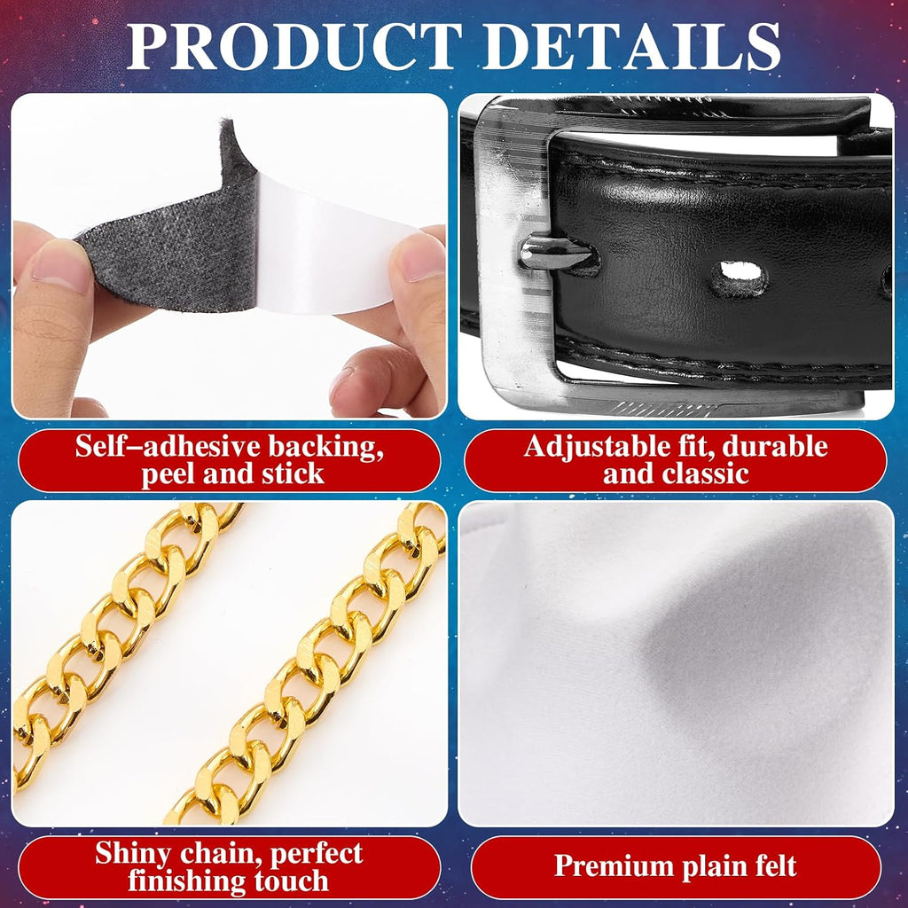 Retro Singer Costume Accessories Halloween Couple Costume for Women Men