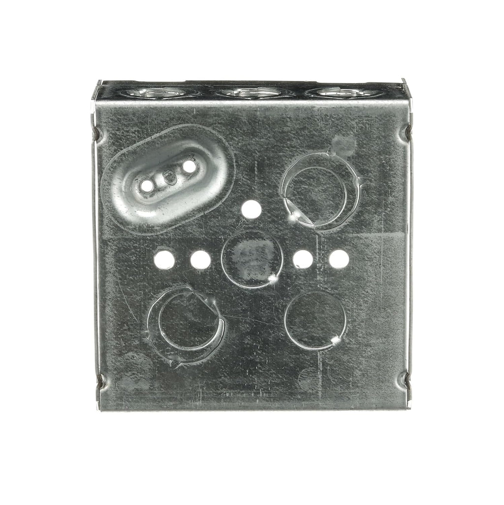 Steel City 4-11/16 Square Box, 42 Cu in, 1/2 and 3/4 in E-KO