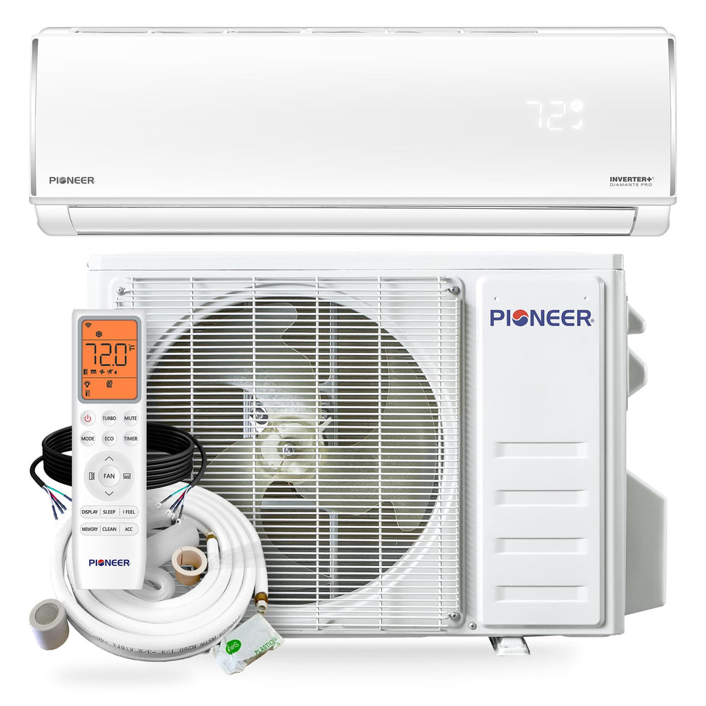 Diamante Pro Mini Split Air Conditioner, Heat Pump, 36000 BTU, 230V