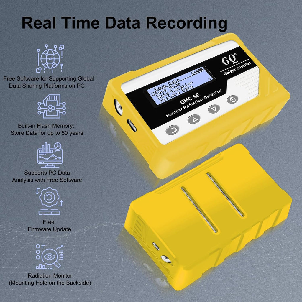 GMC-SE Geiger Counter Radiation Detector Beta Gamma X-ray Portable Radiation Monitor Meter Digital Nuclear Radiation