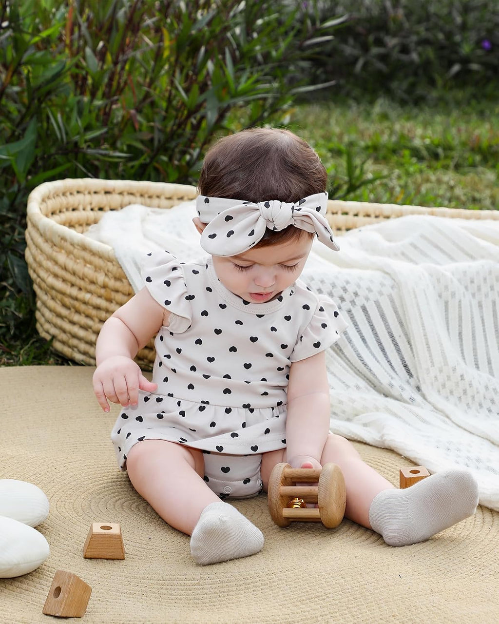 Baby Girls Romper Summer Ruffled Sleeve Bodysuit Dresses Infant Girl Clothes