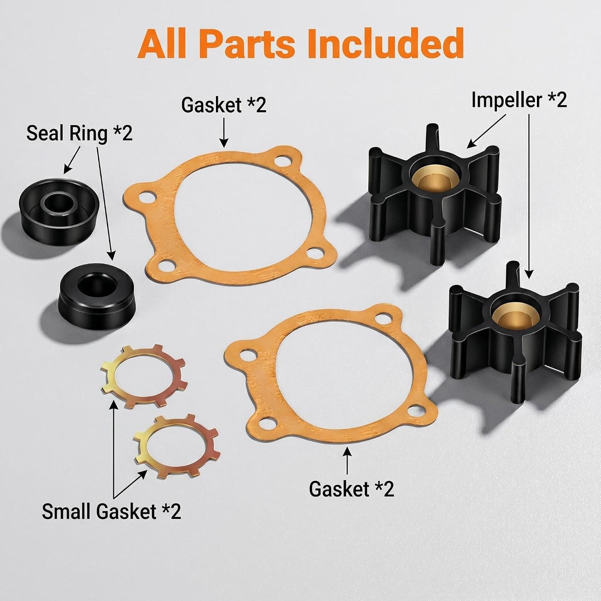 Water Pump Impeller Kit 66059-WYN1 for Wayne PC1 PC2