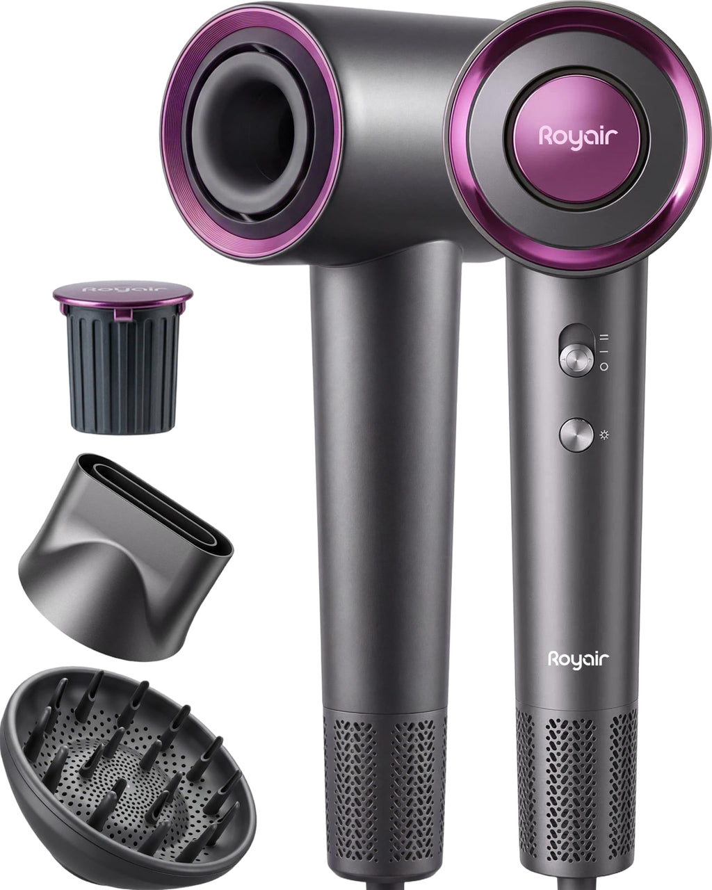 Hair Dryer, Professional High-Speed Ionic Blow Dryer with Diffuser, 1200W