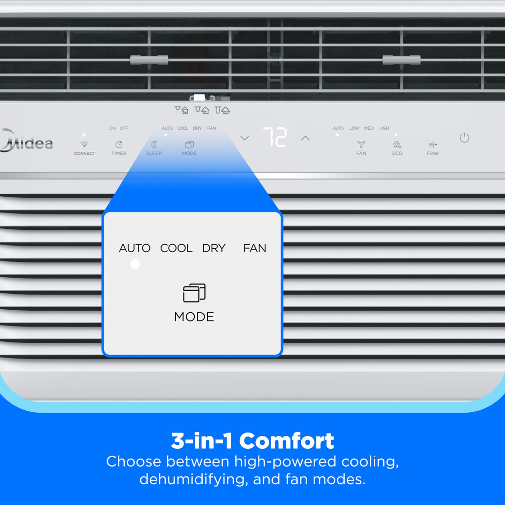 8,000 BTU Window Air Conditioner, Electronic Control, 350 Sq. Ft.