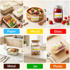 10 Rolls 2500 Pcs Restaurant Quality Shelf Life Food Rotation Labels Vinyl 2” x 3” Self-Adhesive Removable Freezer