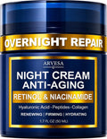 Night Cream for Women Anti Aging - Night Moisturizer for Face with Retinol, Peptides, Niacinamide - Anti-Wrinkle