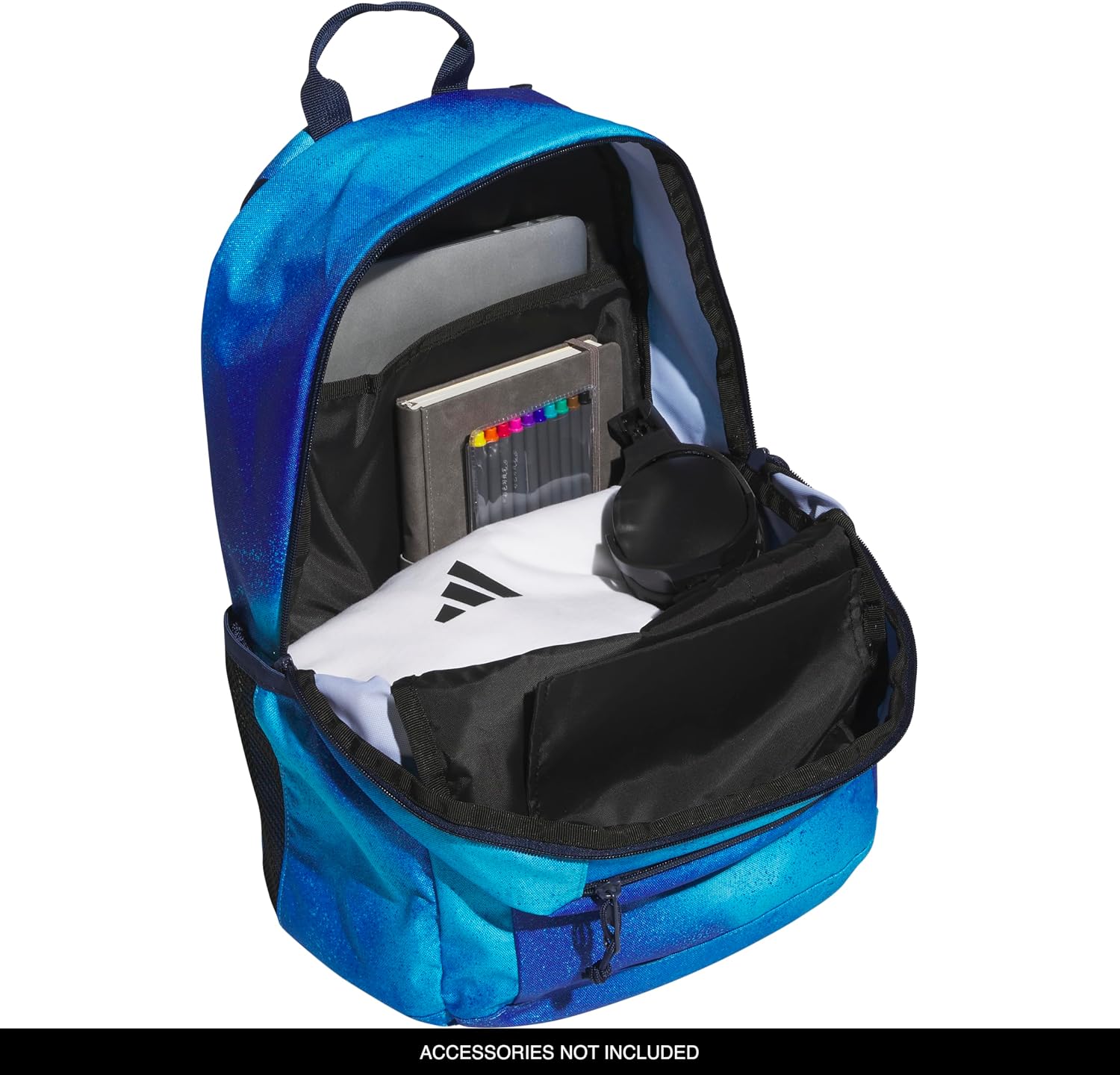 adidas Kids Affiliate Backpack – School Bag for Girls and Boys, 27L, Spray Gradient Team Royal Blue/Frozen Lemon