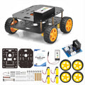 FlexiRover Building Kit for Arduino – Customizable Robot Car Chassis with 4 TT Motors and Wheels, Ideal for Robotics