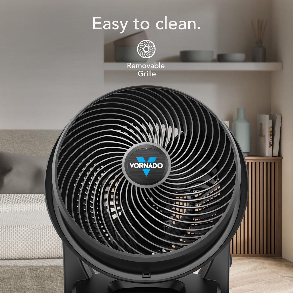 630 Medium Air Circulator Fan, 3 Speed, Adjustable Tilt, Black