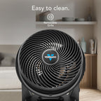 630 Medium Air Circulator Fan, 3 Speed, Adjustable Tilt, Black
