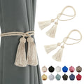 2 Pack Handmade Rope Tassel Curtain Tiebacks