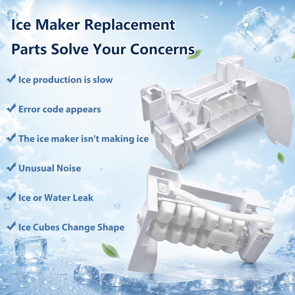5989JA1005H Refrigerator Ice Maker Assembly, Replace for LG Refrigerators