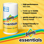 Essentials Select-A-Size Paper Towels, 6 Double Rolls, White, 108 Sheets Per Roll