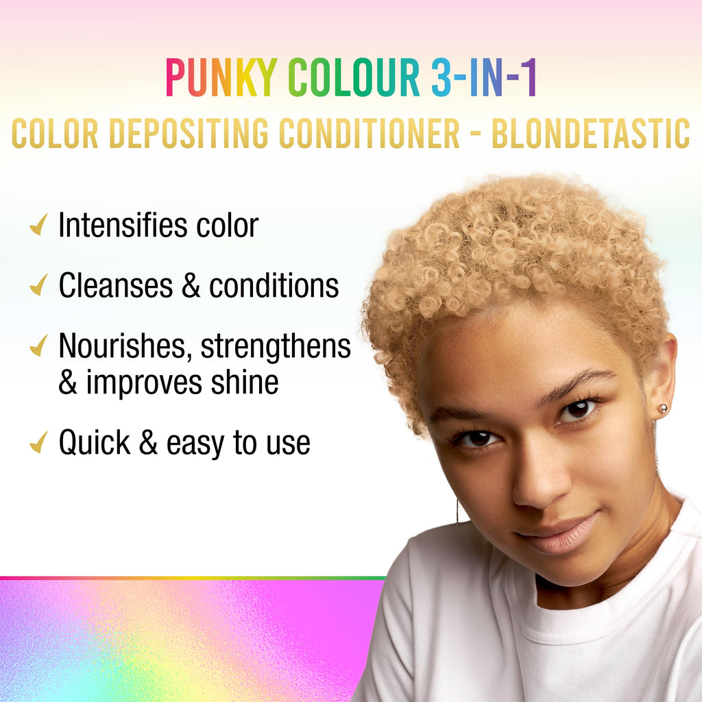 3-in-1 Color Depositing Conditioner & Cleanser, Blondetastic, 8.5 oz