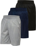 Boy's Basketball Short's 3 Pack Mesh Athletic Shorts Youth Basketball Soccer & Gym Short for Active Boys