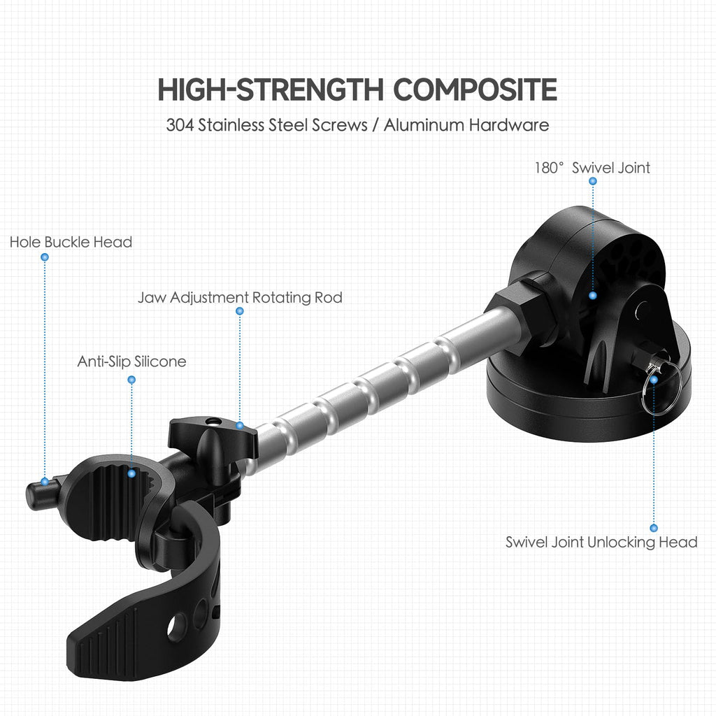 Trolling Motor Stabilizer Mount Compatible for Minn kota Terrova/Riptide Terrova/Ulterra/Riptide Ulterra/PowerDrive