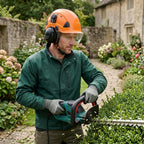 Arborist Helmet Kit with Visor, Earmuffs, A5 Gloves & Glasses | Vented Climbing Hard Hat for Landscapers, Brush