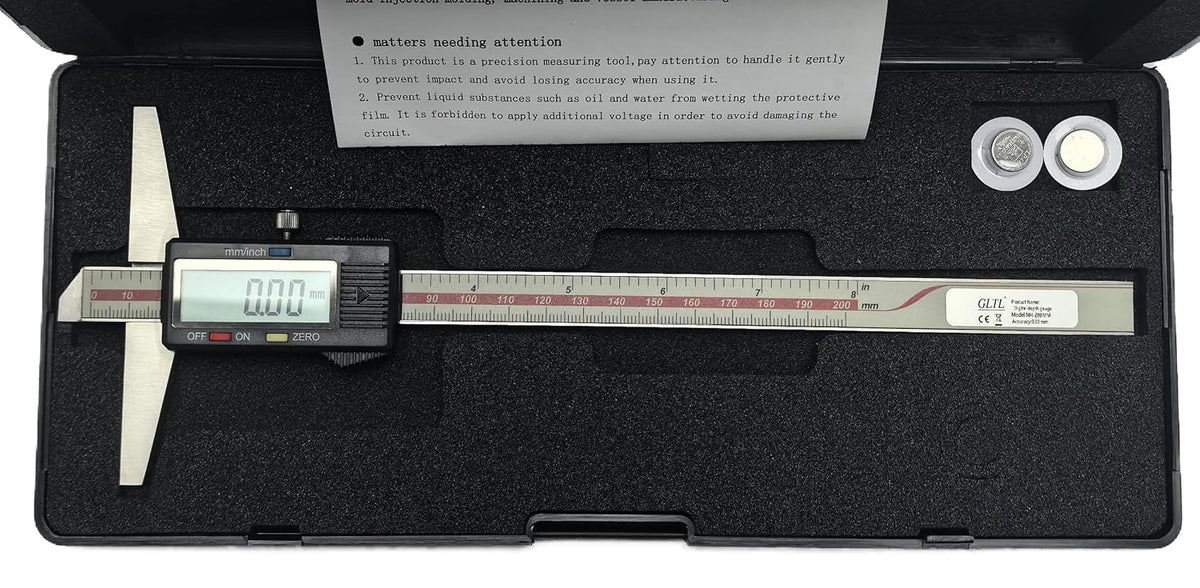 Depth Gauge Vernier Caliper,0-6"/150mm,0-8"/200mm,0-12"/300mm (Digital 0-200mm)
