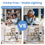 6 Pack A19 LED Light Bulbs, Daylight White 5000K, 60 Watt Equivalent