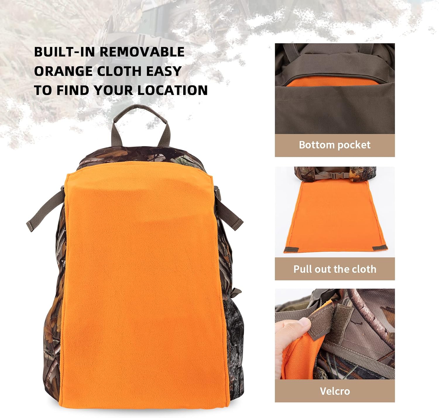 Hunting Backpack Outdoor Gear Day pack for Rifle Bow Hunting Gifts for Men | 50L Waterproof Hunting Packs for Men