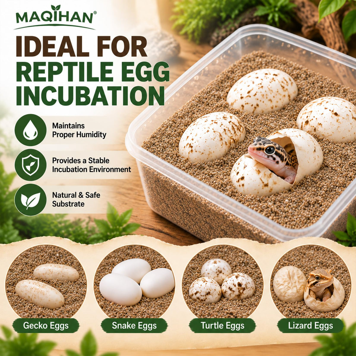 14OZ Vermiculite for Reptiles - Terrarium Substrate Bedding