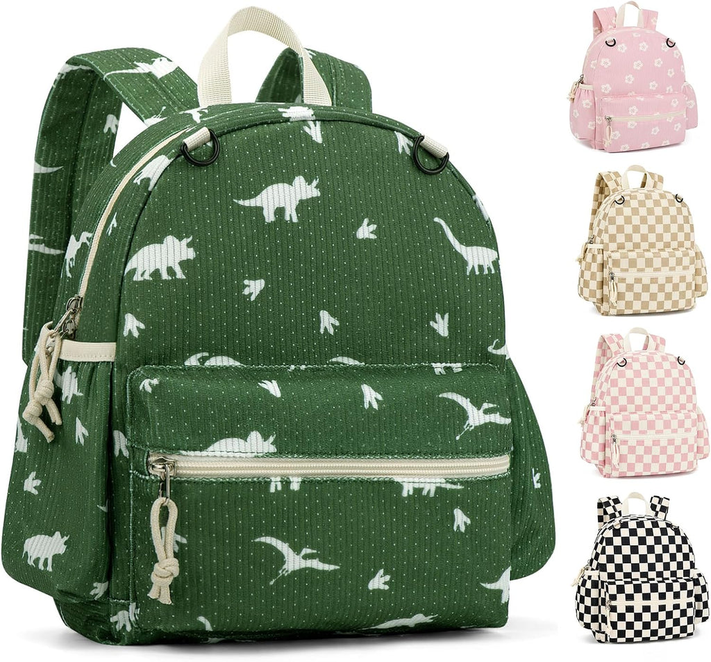 Corduroy Toddler Backpack for Boys & Girls, Kids Backpacks | Small Kids Bookbag for School 2-4 Preschool Kindergarten