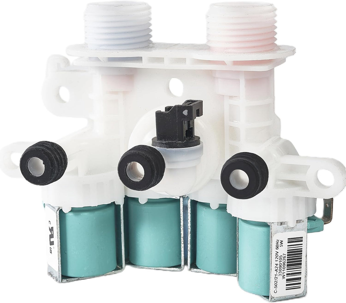 【𝟮𝟬𝟮𝟲 𝙐𝙥𝙜𝙧𝙖𝙙𝙚𝙙】 W11165546 W11096267 Washer Water Inlet Valve Replacement For whirl-pool Kenmore Maytag Washing Machine Parts Replaces 33090105,W1059942 W10599423