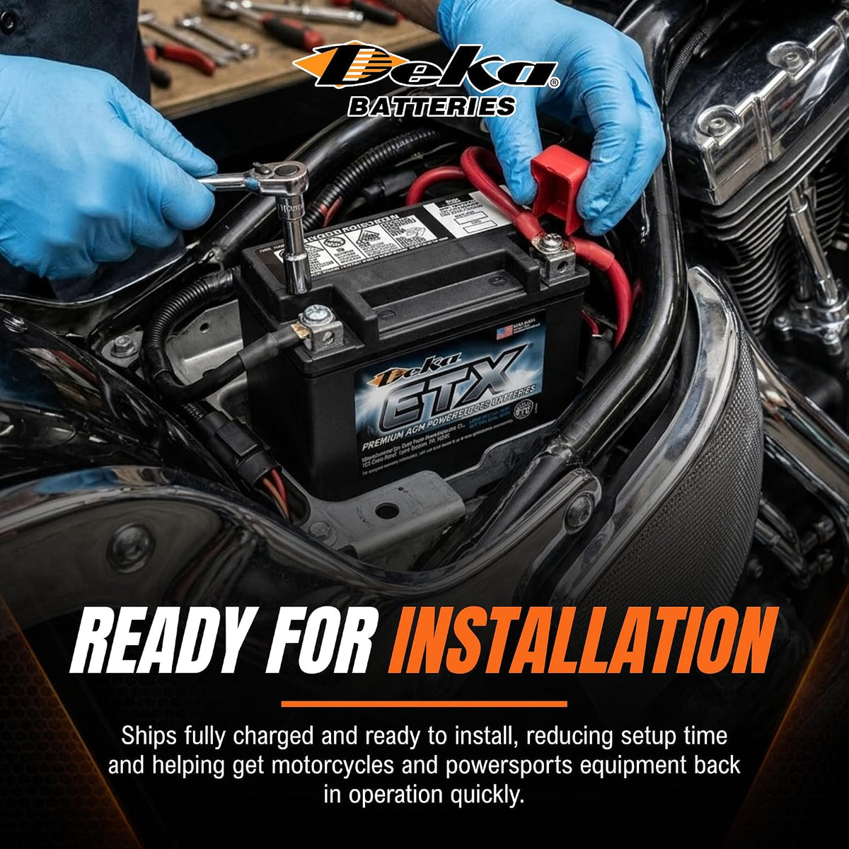 Deka AGM Battery ETX-30L Fits Select Harley Davidson Motorcycles …