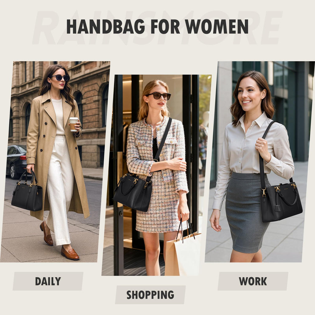Waterproof Purses for Women Satchel Top-Handle Handbag