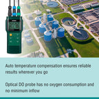 Extech EC700 6-in-1 Water Quality Meter with 3 Probes, Optical DO