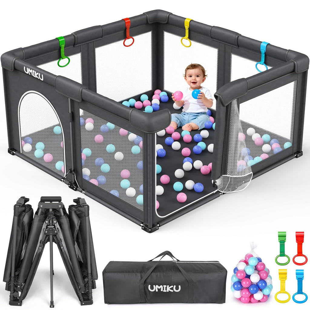 Baby Playpen Play Pen Foldable Playpen for Babies and Toddler 2 Entry 50X50 | Baby Play Pen Portable Playpen Play