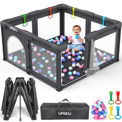 Baby Playpen Play Pen Foldable Playpen for Babies and Toddler 2 Entry 50X50 | Baby Play Pen Portable Playpen Play