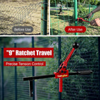 Fence Stretcher Tool - 9" Ratchet, Alloy Steel, One-Person Use