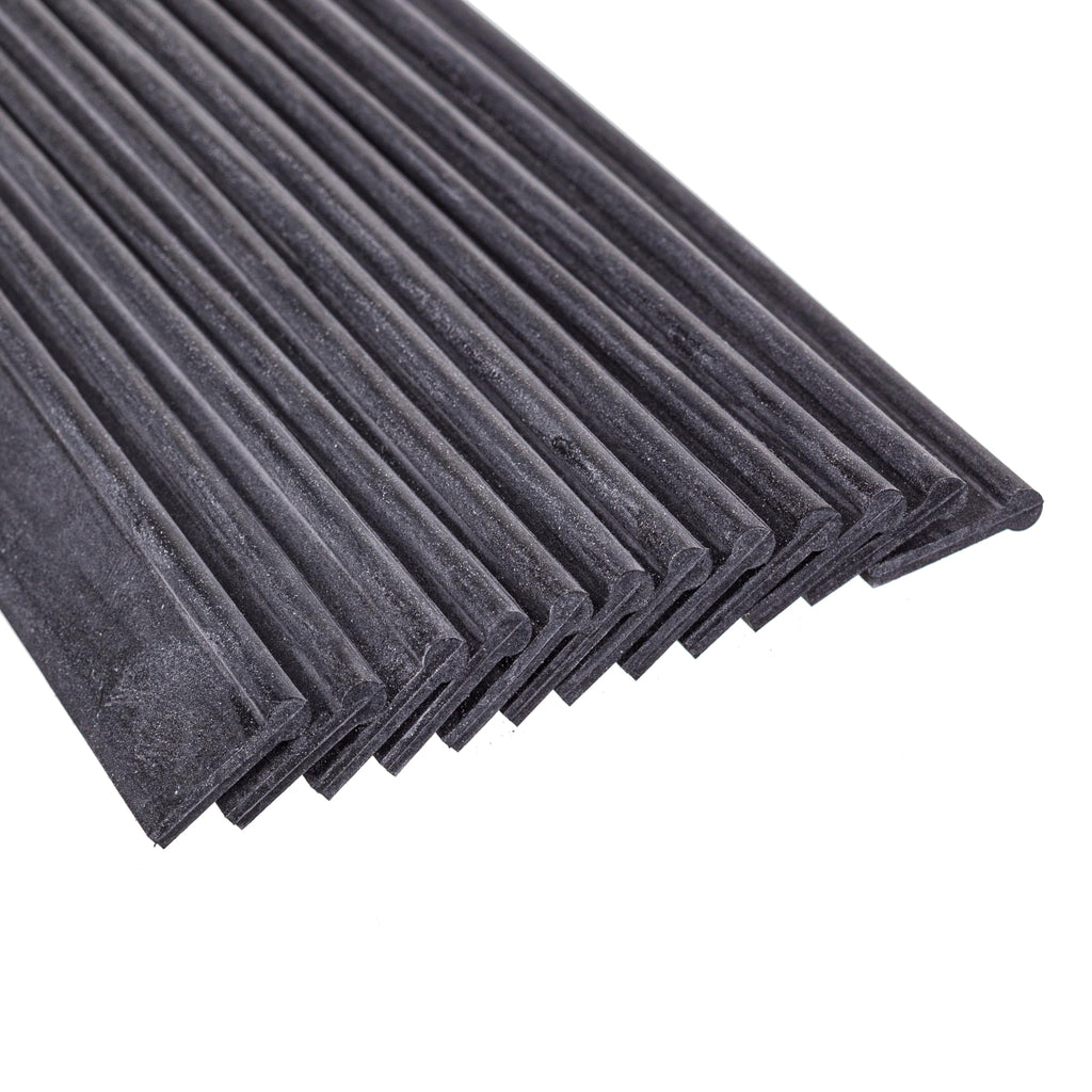 Commercial ErgoTec 12" Soft Squeegee Rubber Replacement 12-Pack RT300