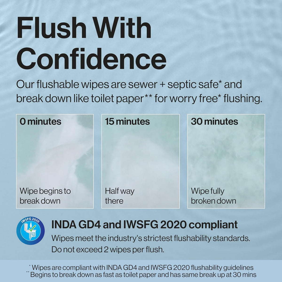 Flushable Wipes, Hypoallergenic, Gilded Wings, 126 Count