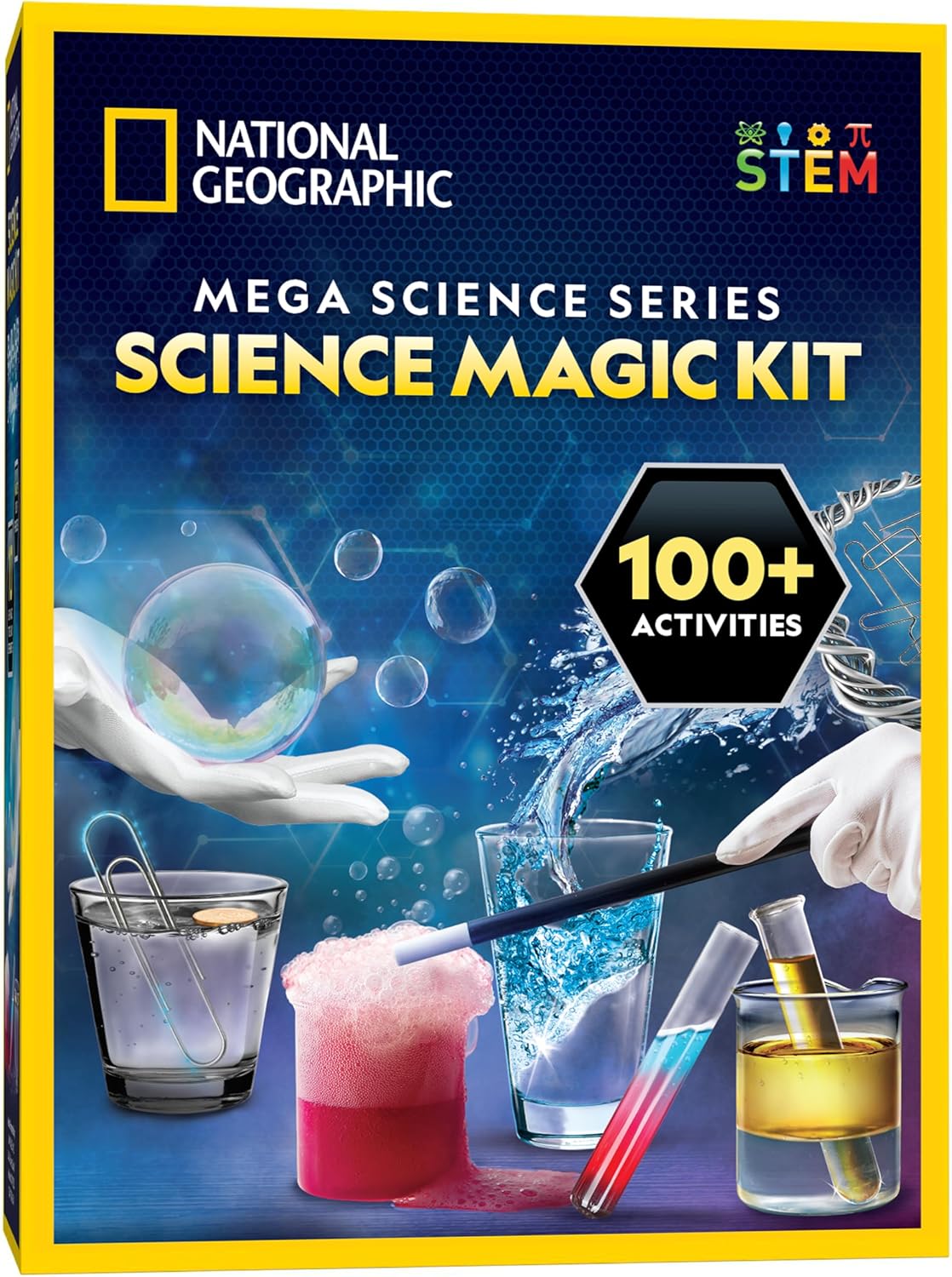 NATIONAL GEOGRAPHIC Science Magic Kit – Science Kit for Kids with 100+ Unique Experiments and Magic Tricks, Chemistry