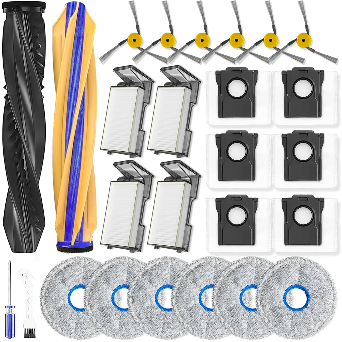 X60 Max Ultra Complete Accessories Kit Compatible with ﻿Dreame Robot Vacuum