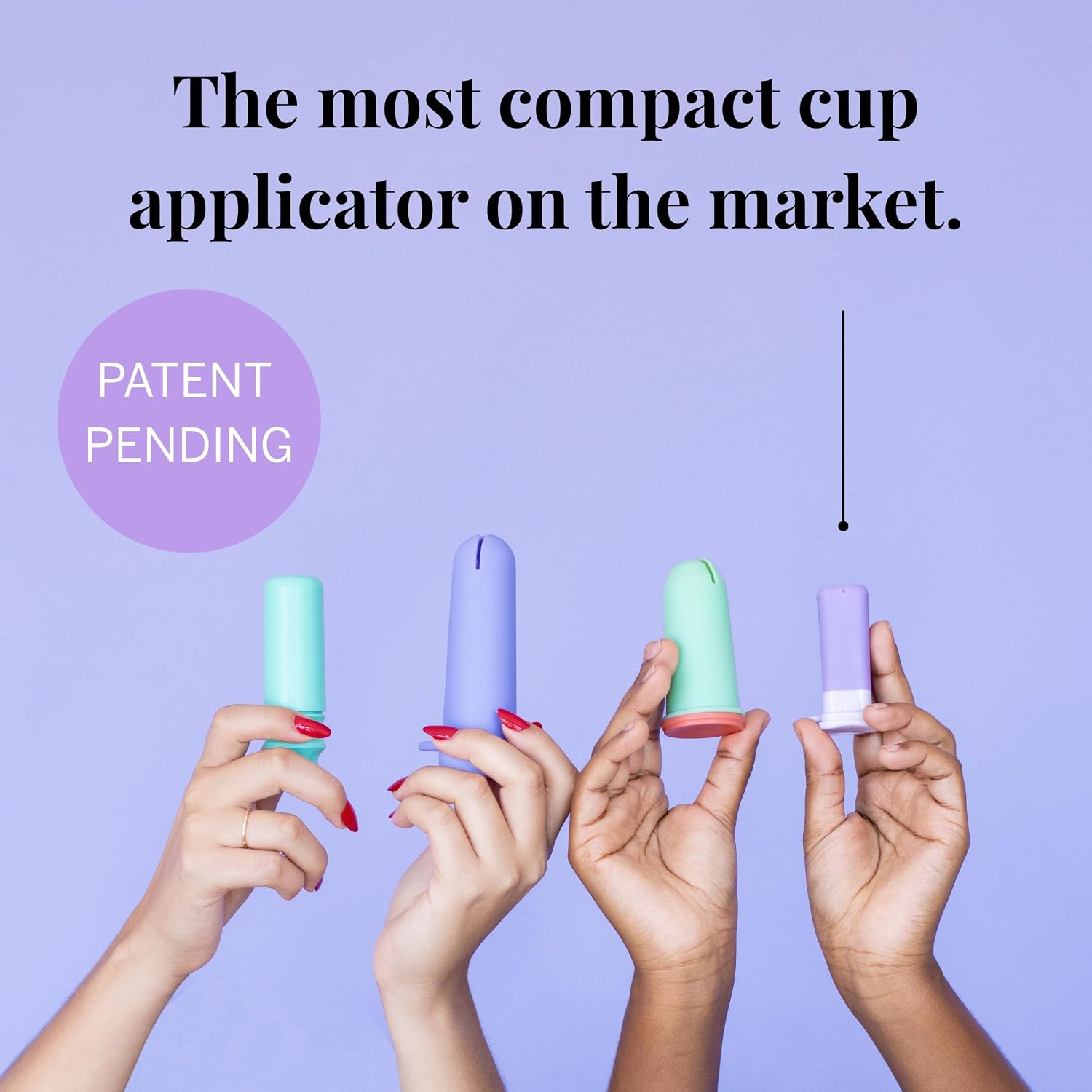 2 Menstrual Cups and Applicator Bundle - No Metals or Toxins - 100% Medical-Grade Silicone - Softest Reusable Period