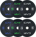 2-inch Olympic Bumper Plate Weight Set | 100-370 lbs | Multiple Colors | Storage Rack Optional